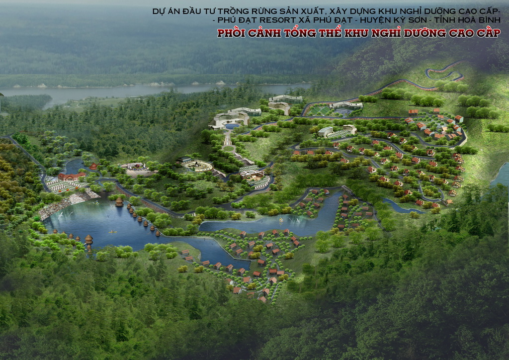 Detailed construction planning 1/500 senior Resort Phu Dat, in Dan Ha, Ky Son district, Hoa Binh province