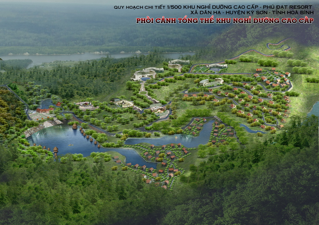 Detailed construction planning 1/500 senior Resort Phu Dat, in Dan Ha, Ky Son district, Hoa Binh province