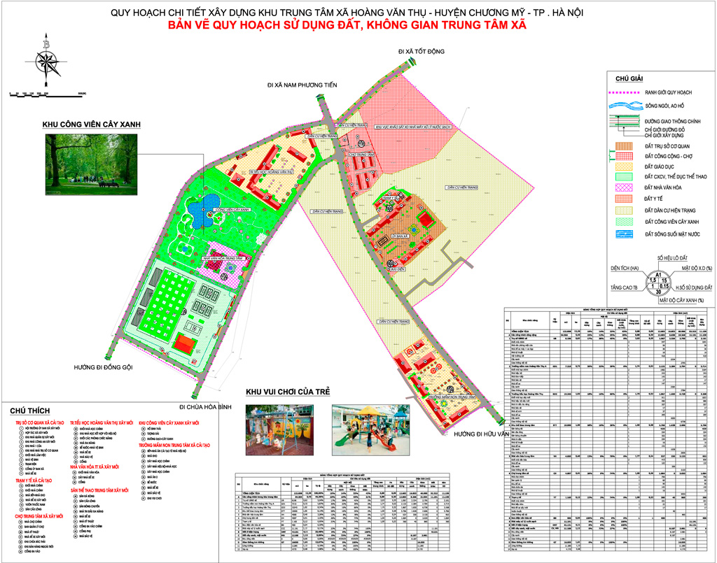 Quy hoạch xây dựng nông thôn mới xã Hoàng Văn Thụ, huyện Chương Mỹ đến năm  2020
