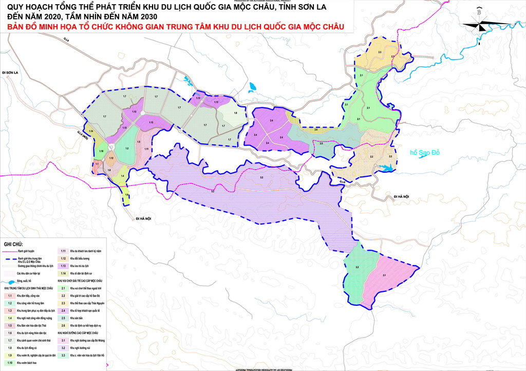 The master plan for development of the national tourism zone Moc Chau, Son La