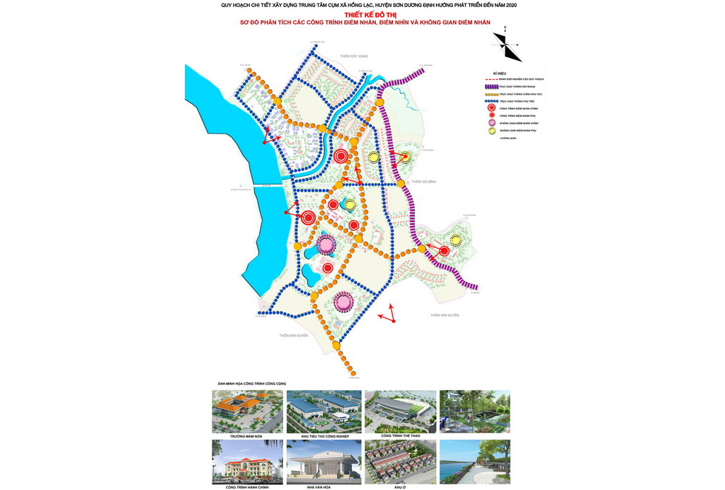 Cụm xã Hồng Lạc, huyện Sơn Dương_Quy hoạch trung tâm