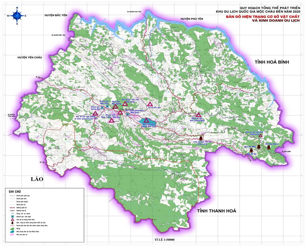 The master plan for development of the national tourism zone Moc Chau, Son La