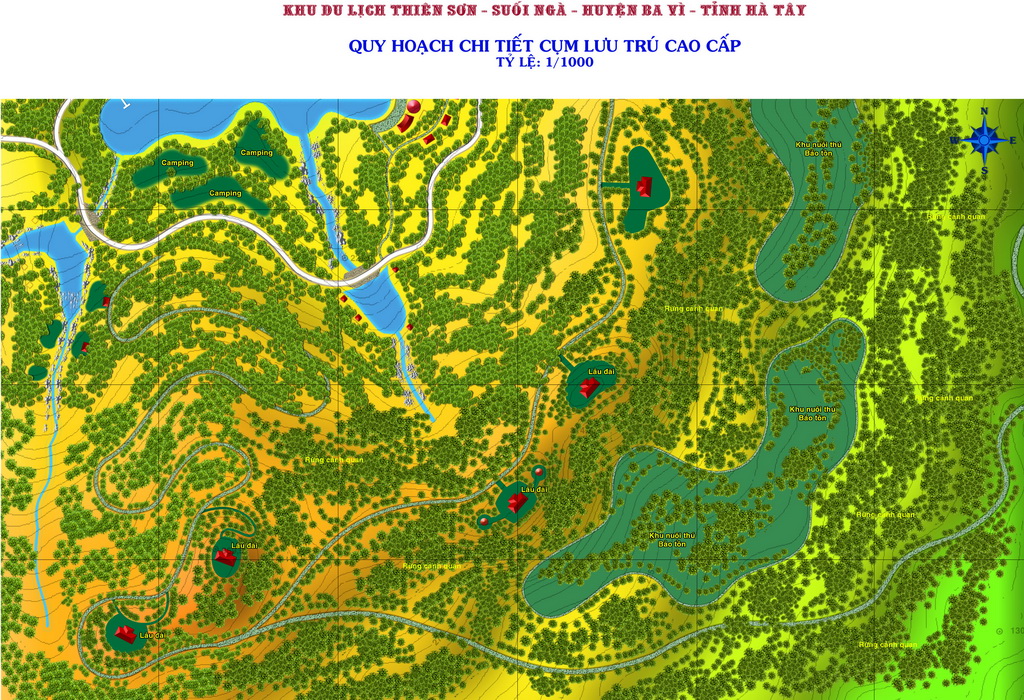 Detailed planning 1/2000 Complex eco-tourism, cultural? And sports Tian Shan - Suoi Nga