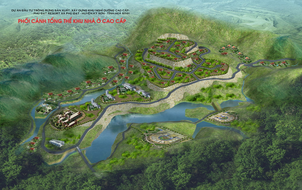 Detailed construction planning 1/500 senior Resort Phu Dat, in Dan Ha, Ky Son district, Hoa Binh province